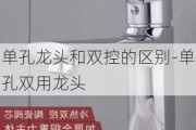 單孔龍頭和雙控的區(qū)別-單孔雙用龍頭