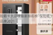 保險箱十大品牌最新排名榜-保險箱十大品牌2021