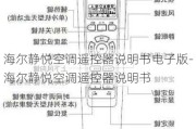 海爾靜悅空調(diào)遙控器說明書電子版-海爾靜悅空調(diào)遙控器說明書