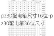 pz30配電箱尺寸16位-pz30配電箱36位尺寸