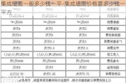 集成墻面一般多少錢一平-集成墻面價(jià)格要多少錢一平方