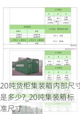 20噸貨柜集裝箱內(nèi)部尺寸是多少?_20噸集裝箱標準尺寸