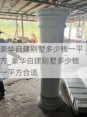 豪華自建別墅多少錢一平方_豪華自建別墅多少錢一平方合適