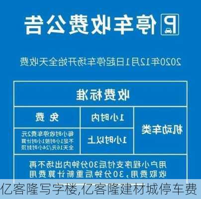 億客隆寫字樓,億客隆建材城停車費(fèi)