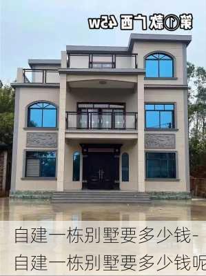 自建一棟別墅要多少錢-自建一棟別墅要多少錢呢