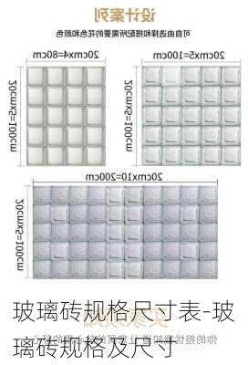 玻璃磚規(guī)格尺寸表-玻璃磚規(guī)格及尺寸