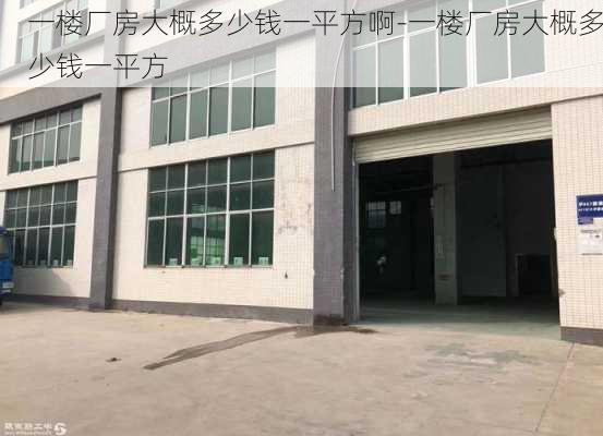 一樓廠房大概多少錢一平方啊-一樓廠房大概多少錢一平方