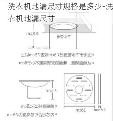 洗衣機地漏尺寸規(guī)格是多少-洗衣機地漏尺寸