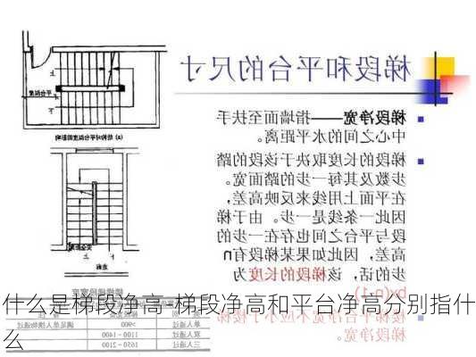 什么是梯段凈高-梯段凈高和平臺凈高分別指什么