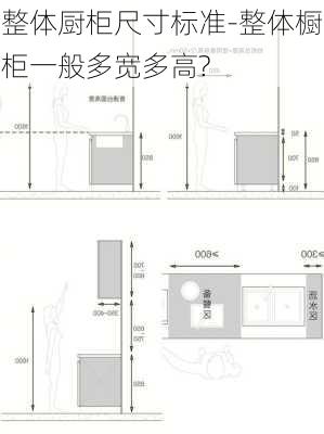 整體廚柜尺寸標準-整體櫥柜一般多寬多高?