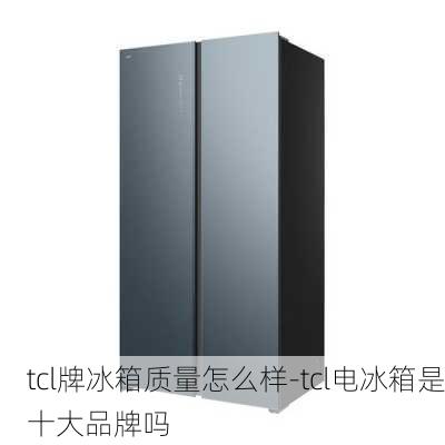 tcl牌冰箱質量怎么樣-tcl電冰箱是十大品牌嗎