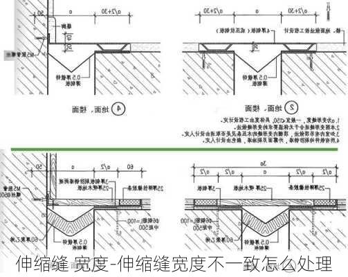 伸縮縫 寬度-伸縮縫寬度不一致怎么處理