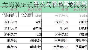 龍崗裝飾設計公司價格-龍崗裝修設計公司