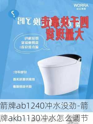 箭牌ab1240沖水沒勁-箭牌akb1130沖水怎么調(diào)節(jié)