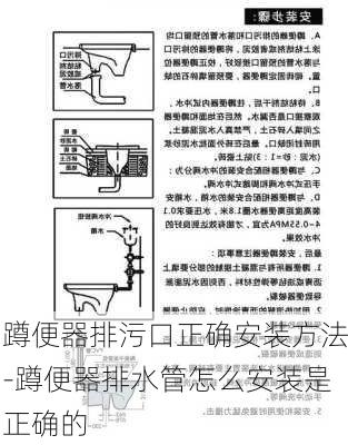 蹲便器排污口正確安裝方法-蹲便器排水管怎么安裝是正確的