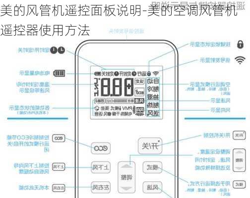 美的風(fēng)管機(jī)遙控面板說明-美的空調(diào)風(fēng)管機(jī)遙控器使用方法