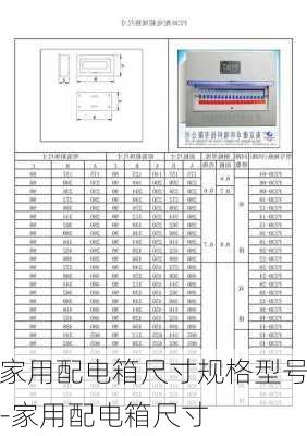 家用配電箱尺寸規(guī)格型號(hào)-家用配電箱尺寸