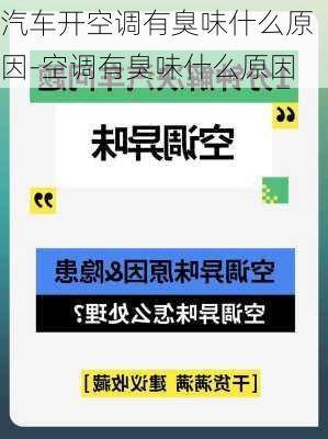 汽車開空調有臭味什么原因-空調有臭味什么原因