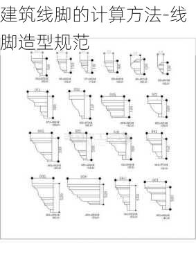 建筑線腳的計算方法-線腳造型規(guī)范